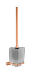 WC set sklo zlatá růžová lesklá/zlatá kartáčovaná